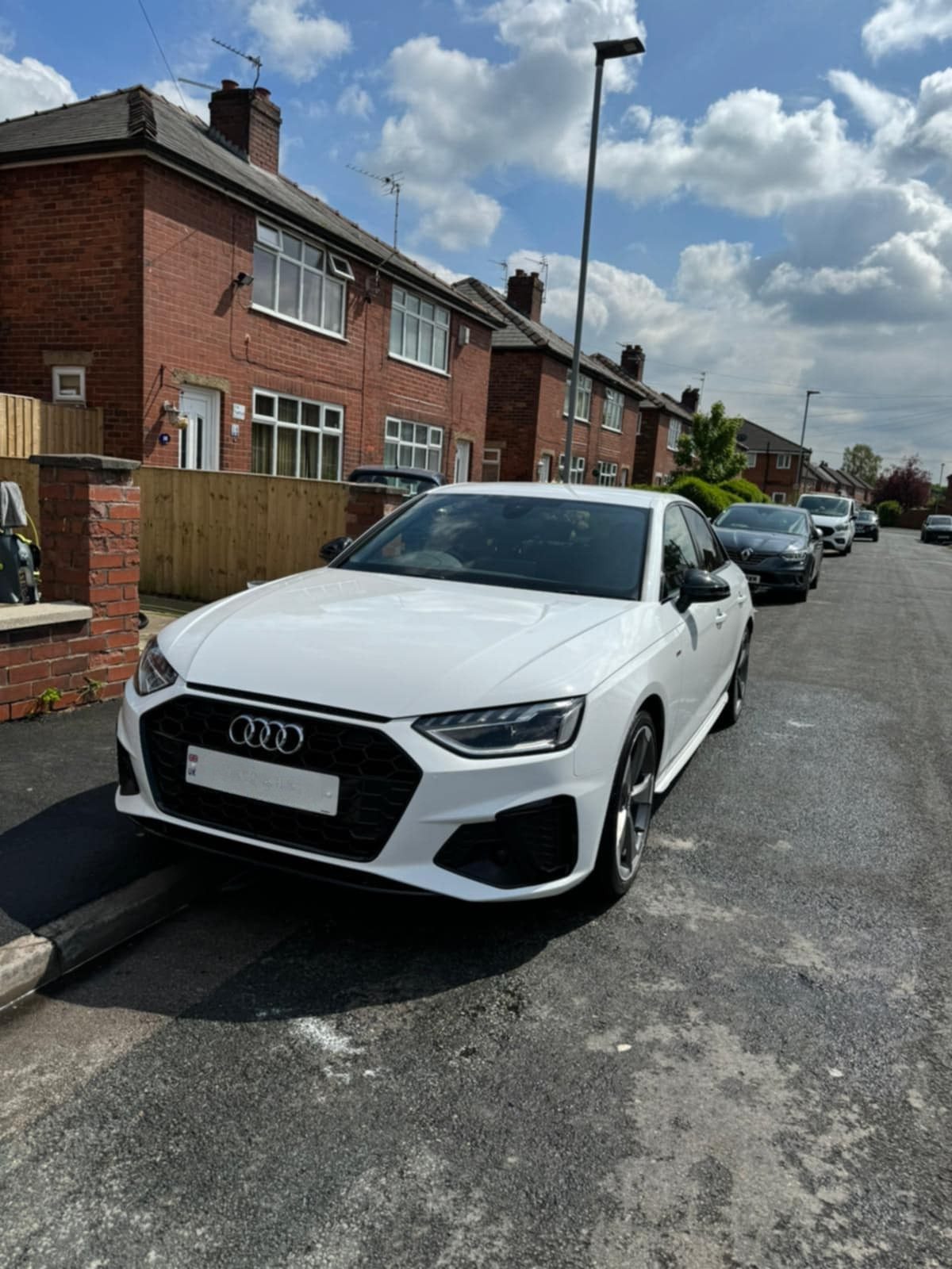 White Audi A4 after a full mobile valet